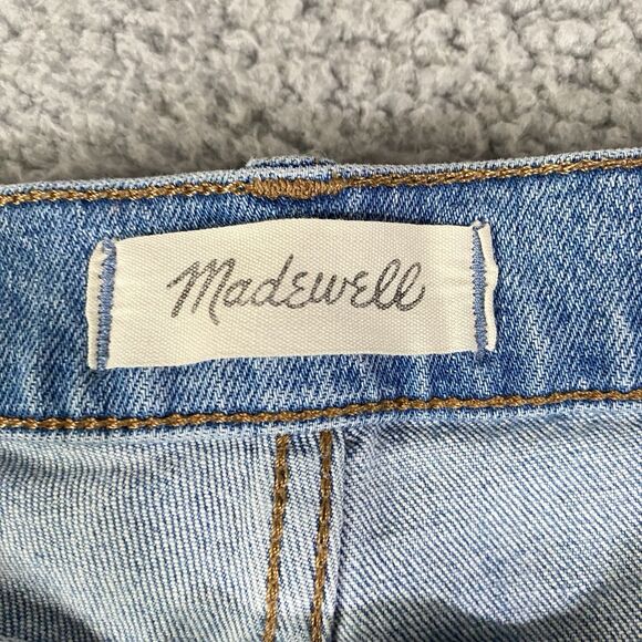 Madewell Slim Demi Boot Jeans Womens 31x27 Blue Light High Rise Cropped Ankle - Picture 8 of 9